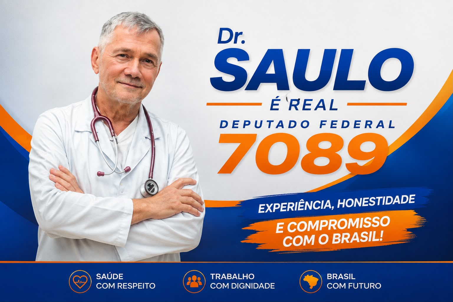 Dr. Saulo, médico e candidato a Deputado Federal